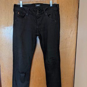 Hudson Black Collins Skinny Jeans Size 29